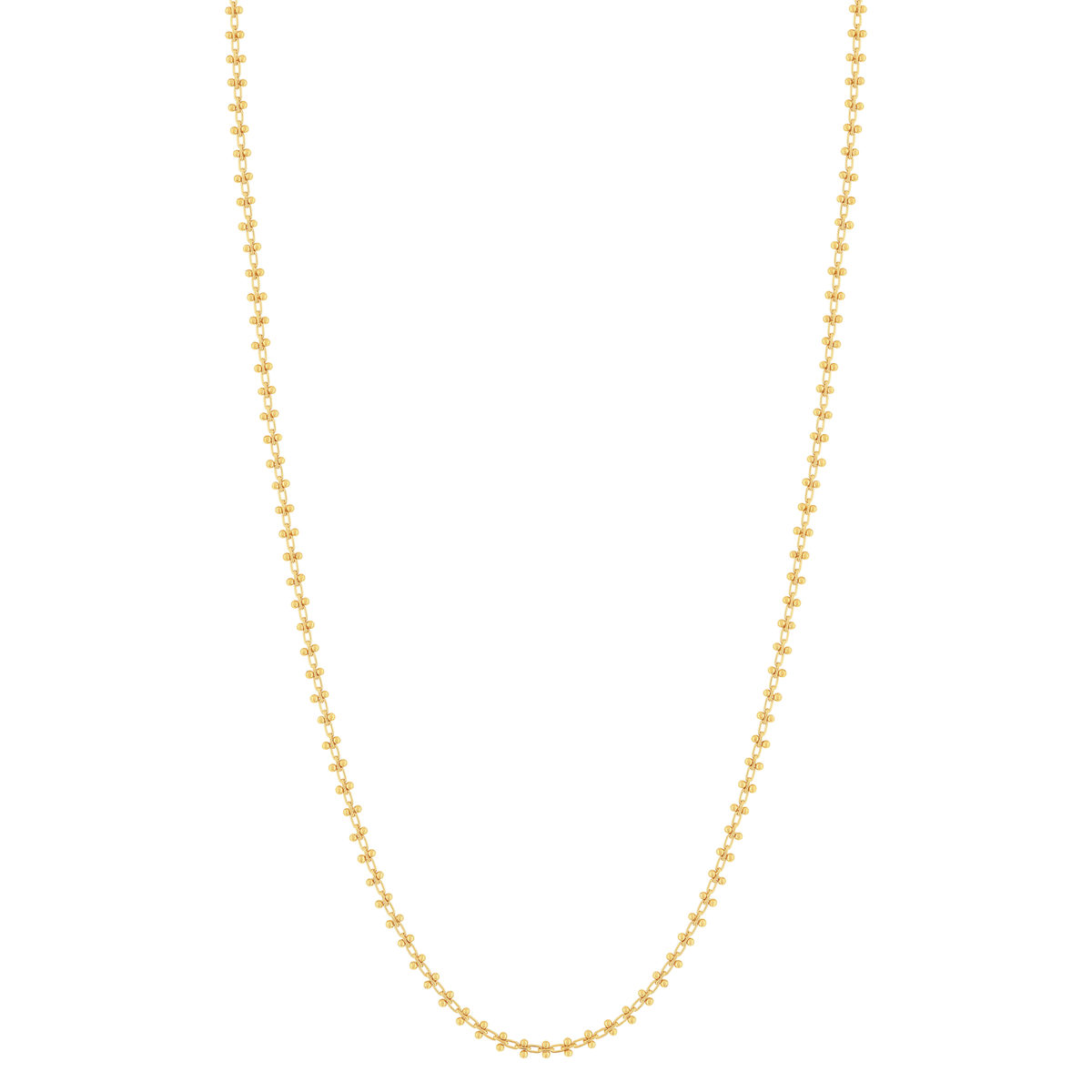 Collier plaqué or jaune 45cm - vue 2