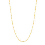 Collier plaqué or jaune motif grain de café 45cm - vue 2