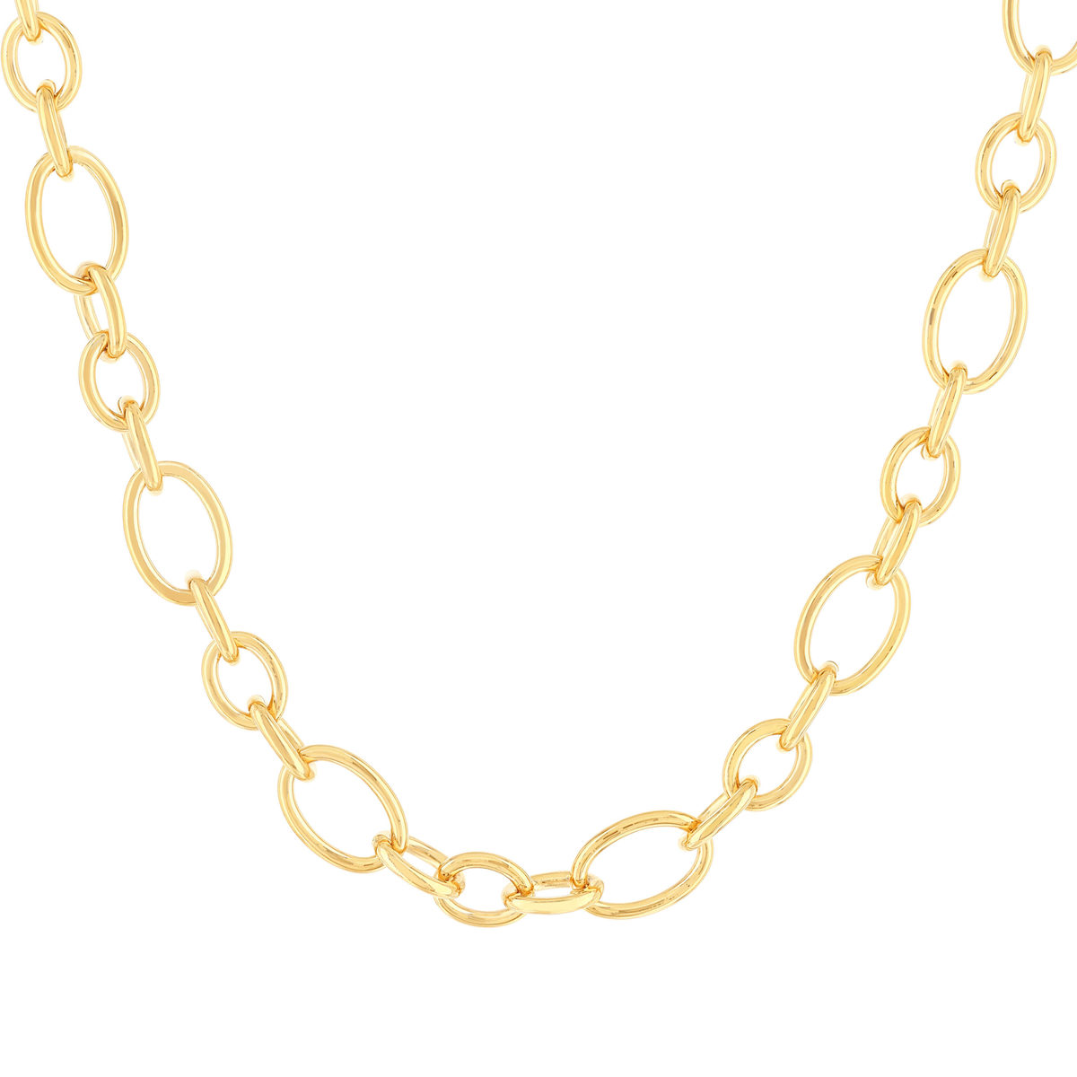 Collier plaqué or jaune 42cm