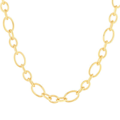 Collier plaqué or jaune 42cm