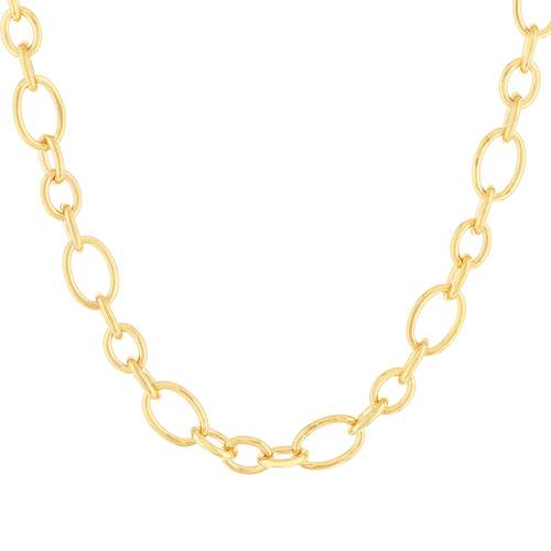 Collier plaqué or jaune 42cm