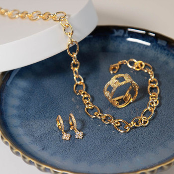 Collier plaqué or jaune 42cm