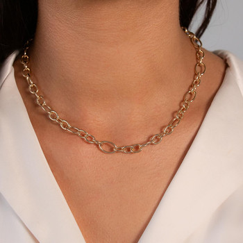 Collier plaqué or jaune 42cm