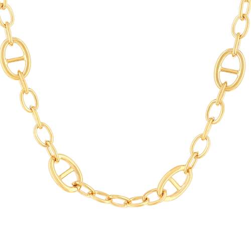 Collier plaqué or jaune 45cm