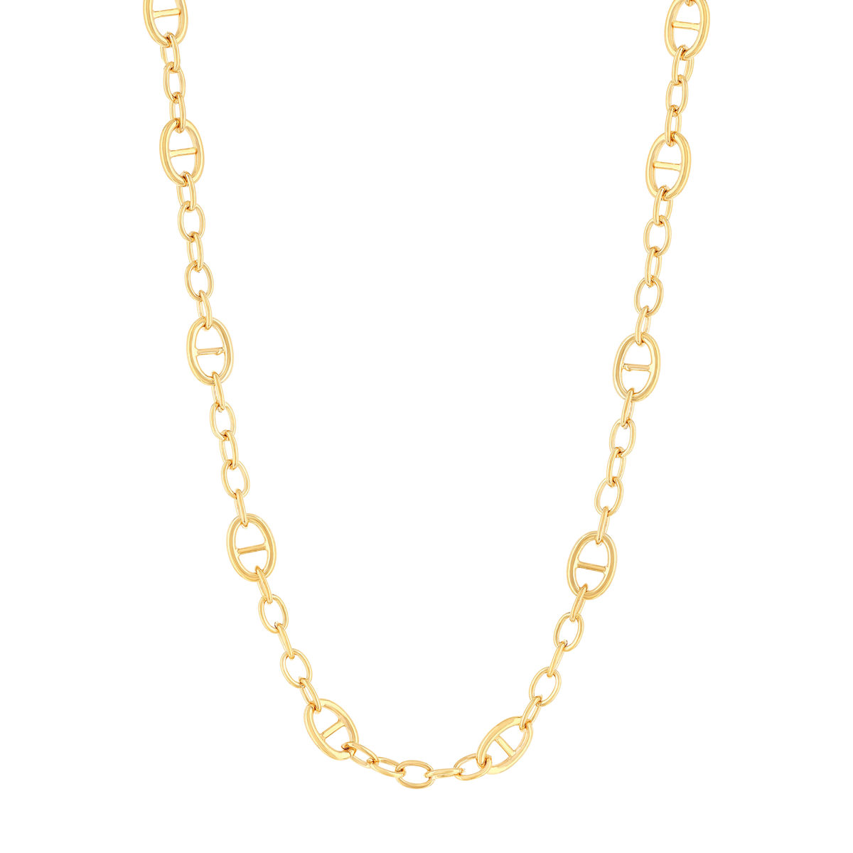 Collier plaqué or jaune 45cm - vue 2