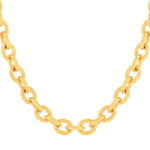 Collier plaqué or jaune 42cm - vue 1