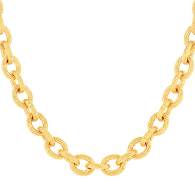 Collier plaqué or jaune 42cm - vue 1