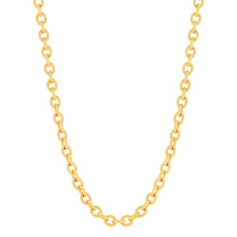 Collier plaqué or jaune 42cm - vue 2