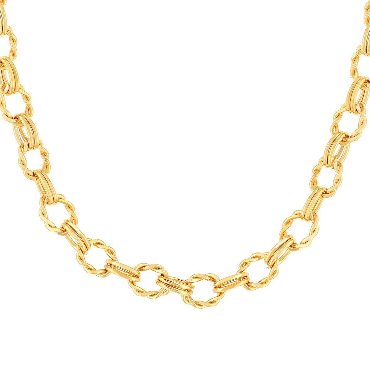 Collier plaqué or jaune 45cm