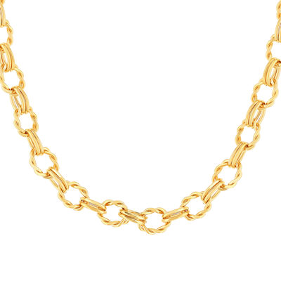 Collier plaqué or jaune 45cm