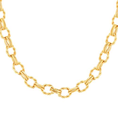Necklace yellow gold plated 45cm