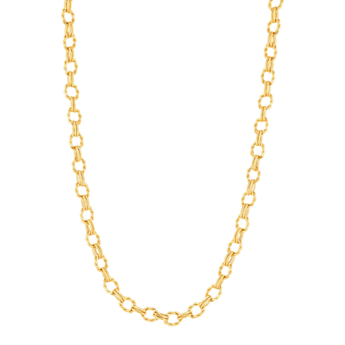 Collier plaqué or jaune 45cm - vue 2