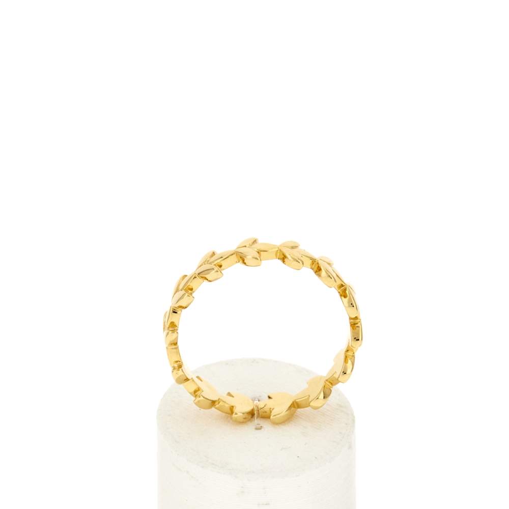 Ring met geelgoudlaag - aanzicht 1