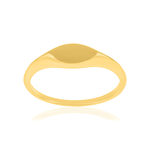 Chevalière plaqué or jaune - vue 1