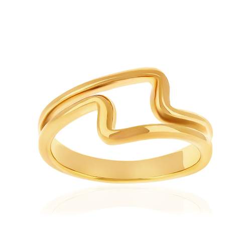 Yellow gold-plated ring