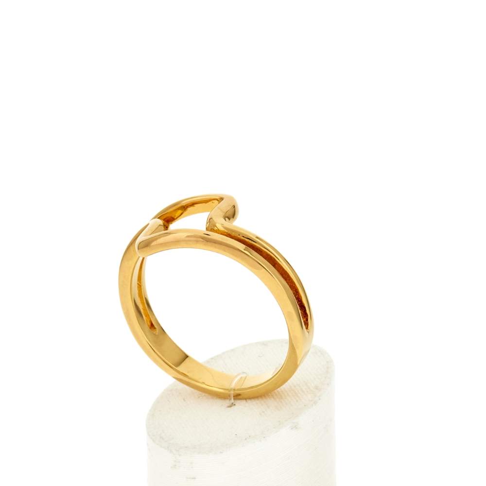 Bague plaqué or jaune - vue 3