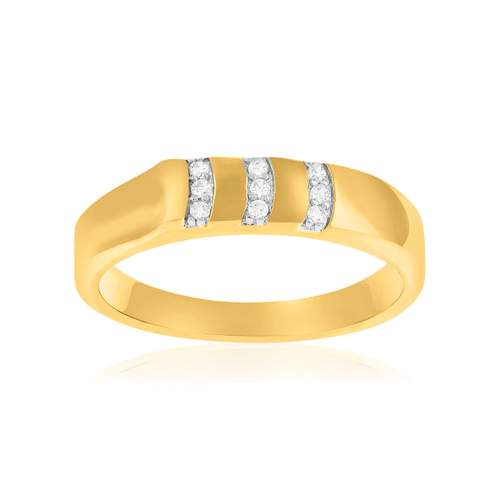Bague plaqué or jaune et ziconias