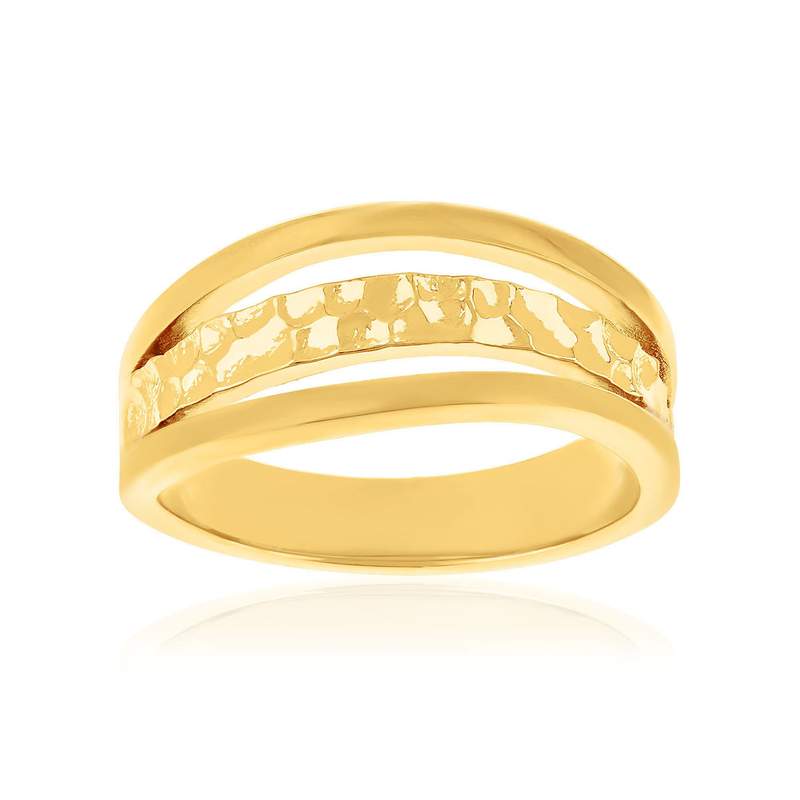Bague plaqué or jaune - vue 1