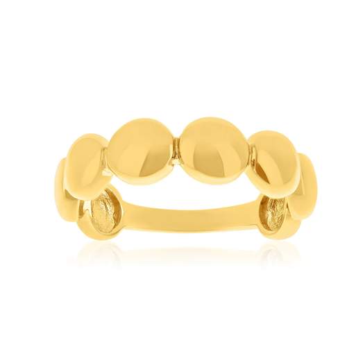 Yellow gold-plated ring