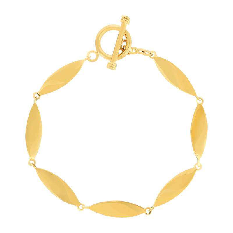 Armband met 18-karaats geelgoudlaag, 18 cm - afbeelding 1