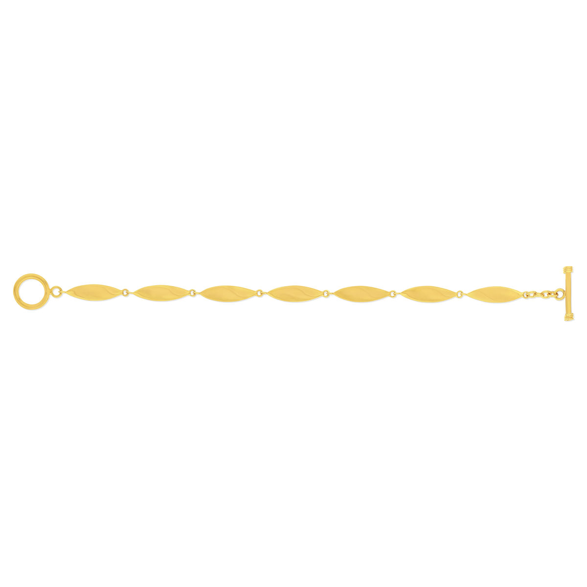 Bracelet plaqué or jaune 18cm - vue 2