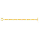 Bracelet plaqué or jaune 18cm - vue 2
