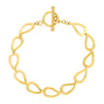 Bracelet plaqué or jaune 18cm - vue 1