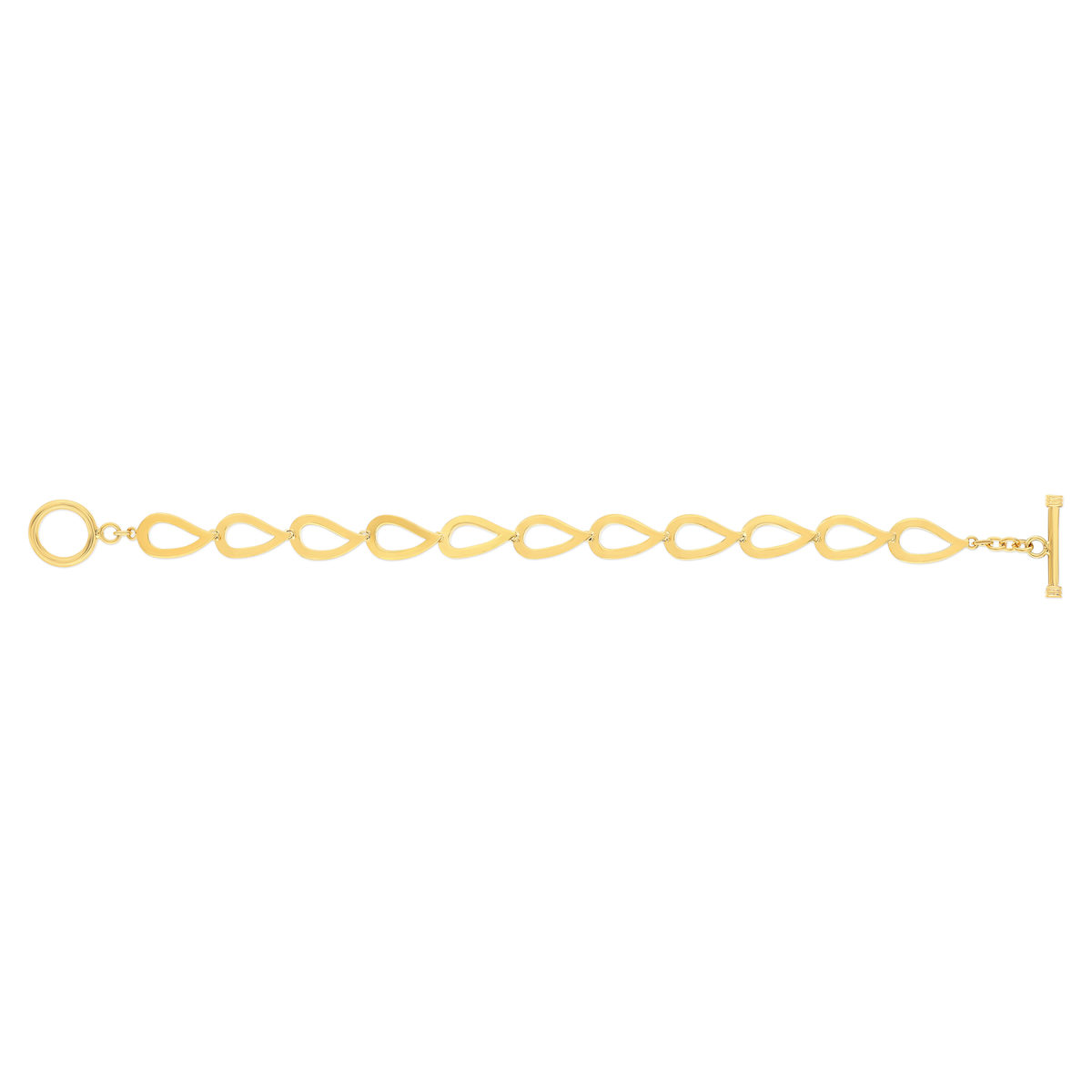 Bracelet plaqué or jaune 18cm - vue 2