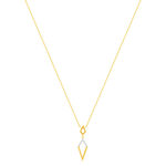 Collier plaqué or 2 tons et ziconias 45cm - vue 2