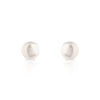 Boucles d'oreilles or 750 jaune perles de culture de Chine - vue V1