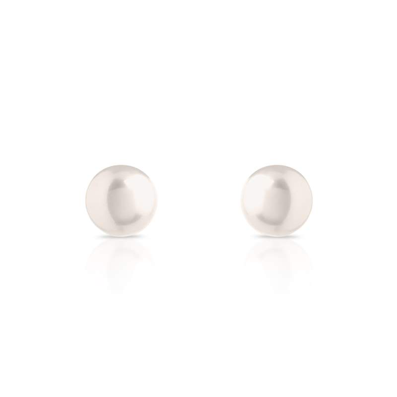 Boucles d'oreilles or 750 jaune perles de culture de Chine - vue 1