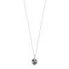 Collier or 750 blanc perles de culture de Tahiti et diamants 45 cm - vue V1