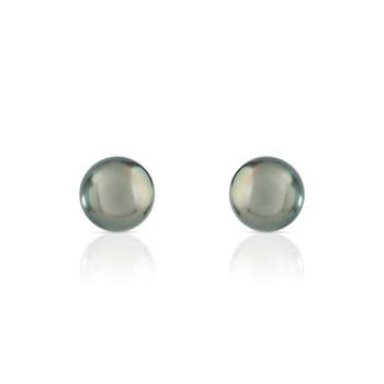 Earrings 750 yellow gold Tahitian cultured pearls