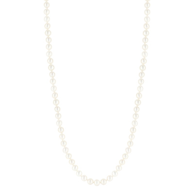 Collier or 750  jaune perles de culture de Chine 50 cm - vue 1