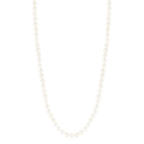 Gold necklace 750 yellow Chinese cultured pearls 50 cm
