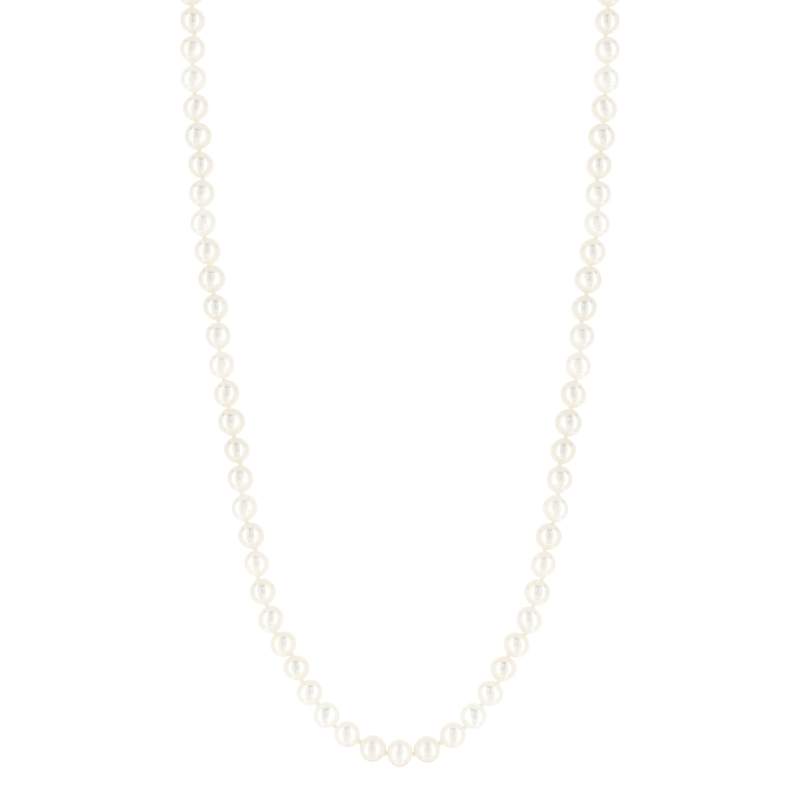 Collier or 750  jaune perles de culture de Chine 50 cm - vue 1