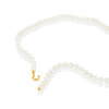 Collier or 750  jaune perles de culture de Chine 50 cm - vue VD2