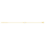 Geelgouden en zirkonia armband 19cm - bekijk 2