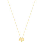 Collier plaqué or jaune arbre de vie et zirconias45cm - vue 2