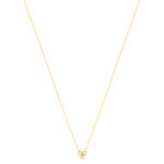 Collier plaqué or jaune et zirconias 45cm - vue 2