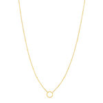 Collier plaqué or jaune rond 45cm - vue 2