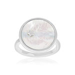 Bague argent 925 nacres étoile - vue 1