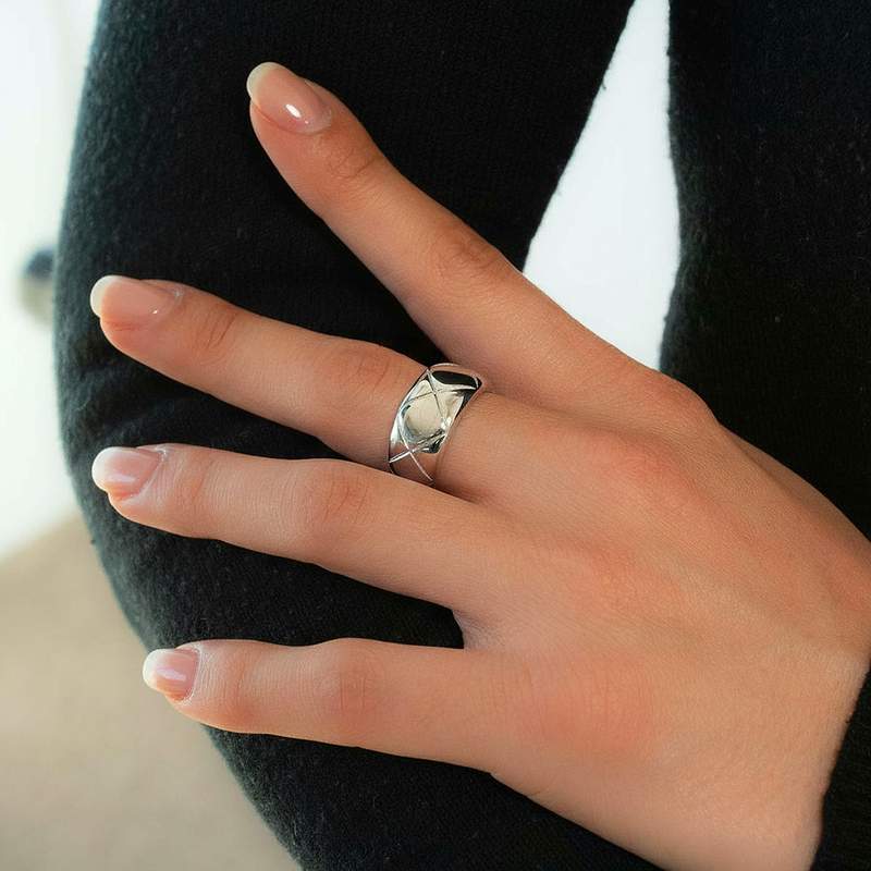 Bague argent 925 - vue porté 1