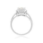 Bague argent 925 et zirconias - vue 2