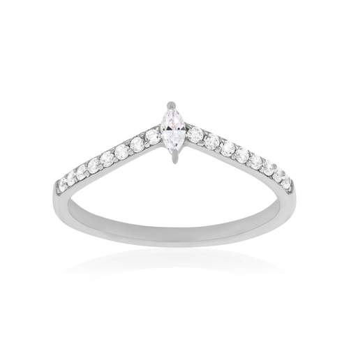 925 zilver en zirkonia ring