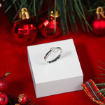 925 silver and zirconia ring - view D1