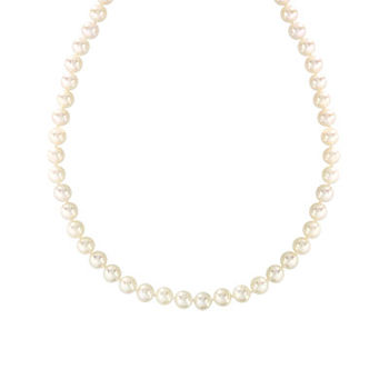 Collier or 750 jaune perles de culture de Chine 45 cm