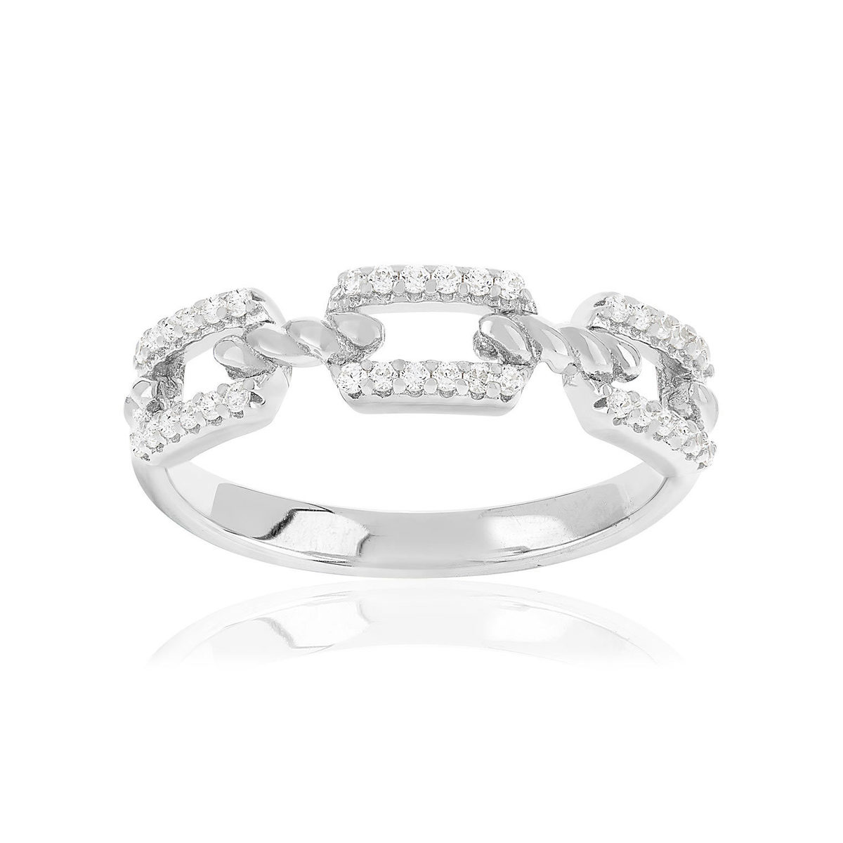 Bague argent 925 et zirconias