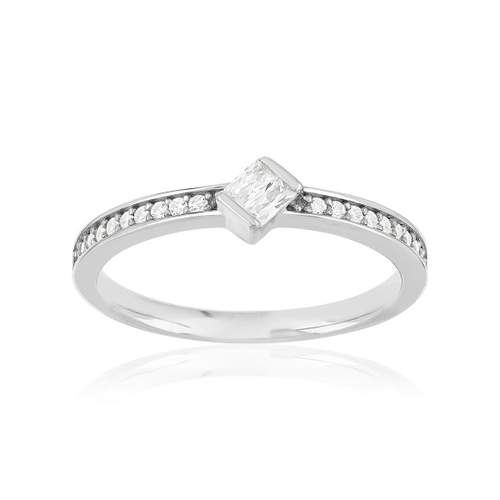 Bague argent 925 et zirconias