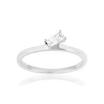 Bague argent 925 et zirconias - vue 1